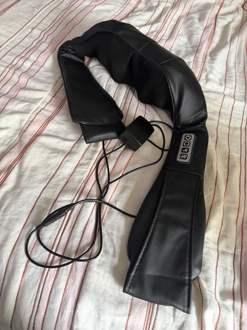 Black Neck and Shoulder Massager with Heat - Comfort Relief